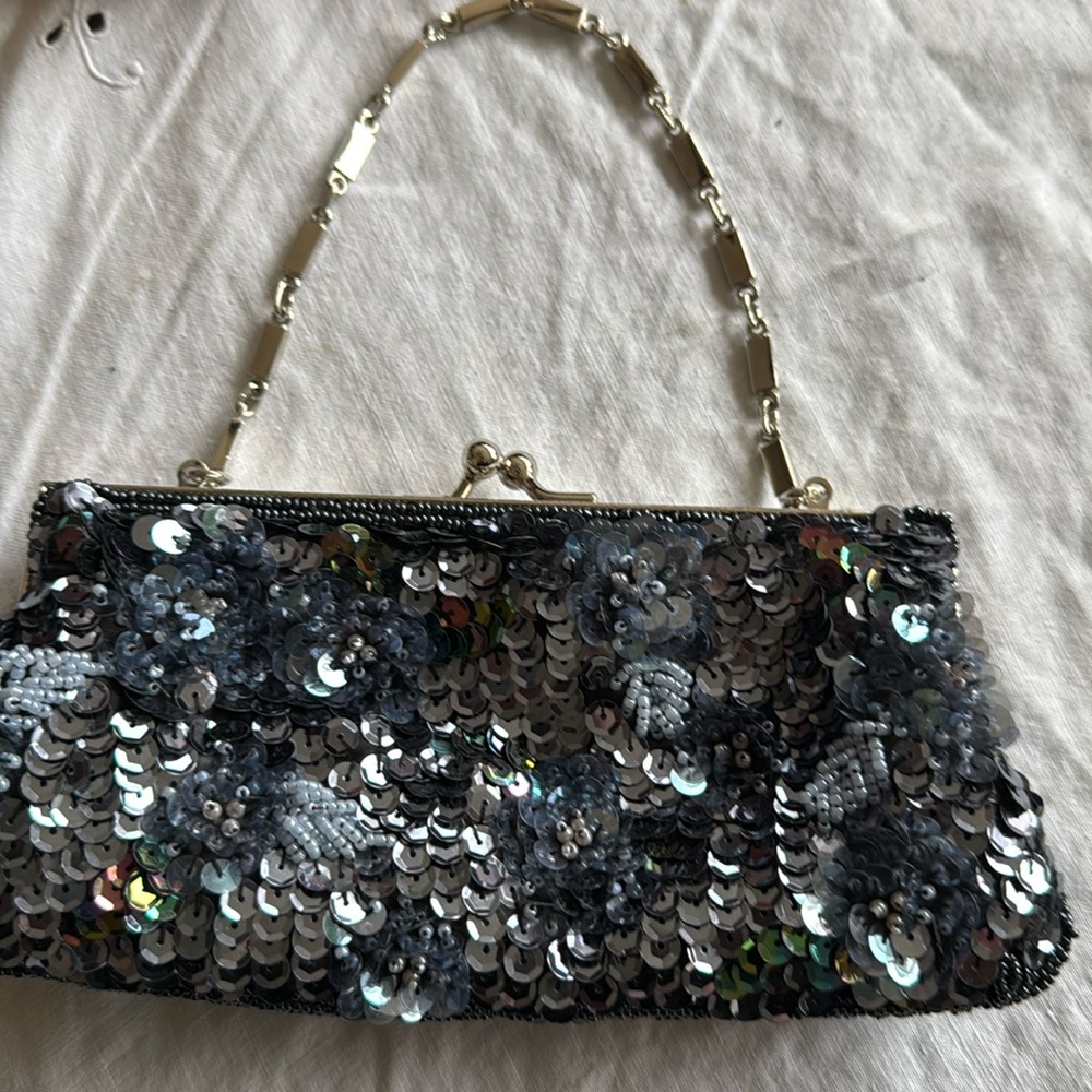 Small vintage sequin bag.  Preston and York